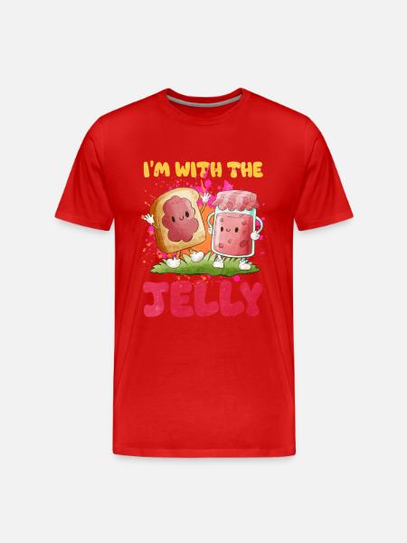 Gelee - Männer Premium Bio T-Shirt - Rot