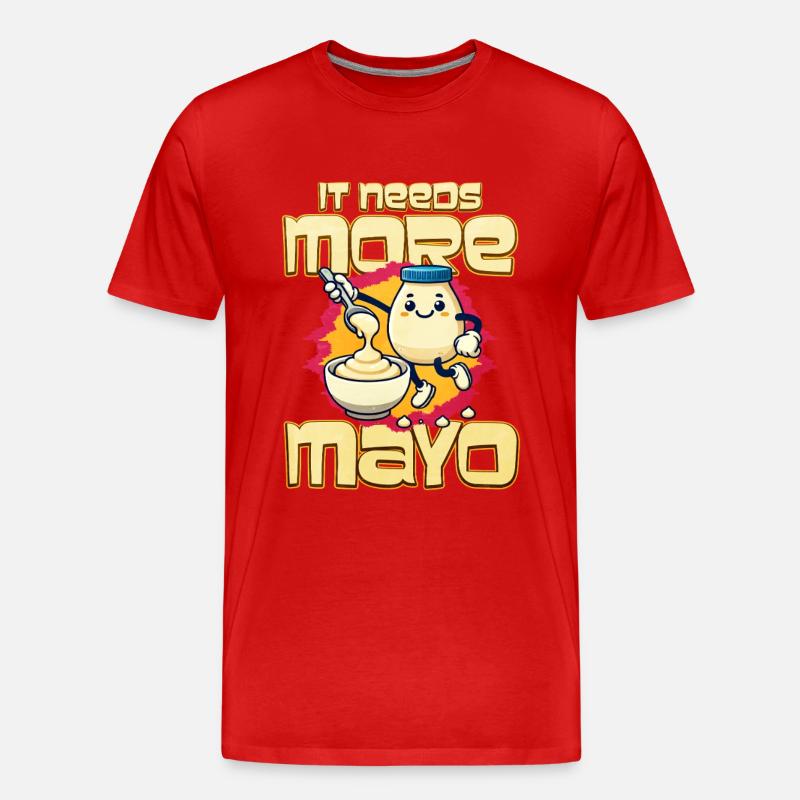 Mayonnaise - Männer Premium Bio T-Shirt - Rot
