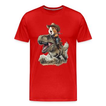 Meerschweinchen - Männer Premium Bio T-Shirt - Rot - Vorne - Damien (186cm)