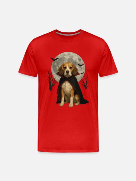 Beagle - Männer Premium Bio T-Shirt - Rot
