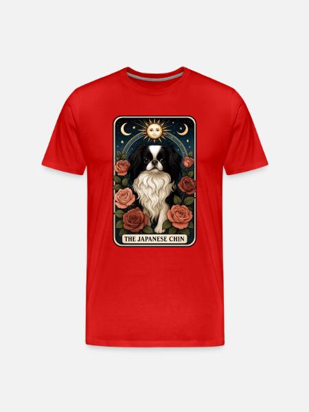 Japan Chin - Männer Premium Bio T-Shirt - Rot