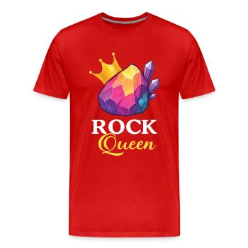 Géologie Roche - T-shirt bio Premium Homme - rouge - Devant - Damien (186cm)