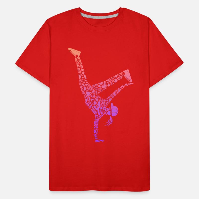 Breakdance Breakdancer Femmes Filles Breakdance T-shirt bio Premium Homme