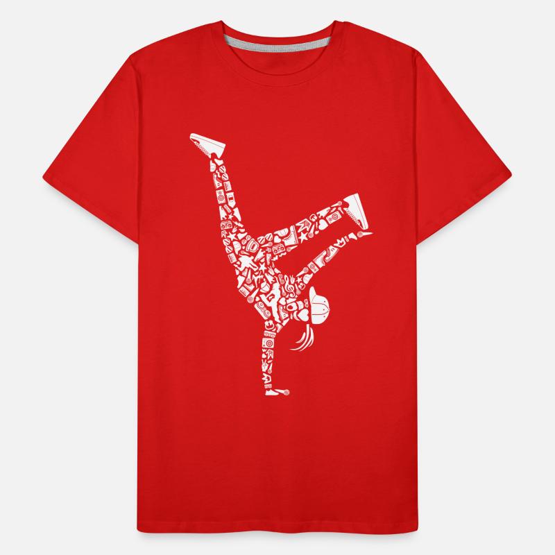 Breakdance Breakdancer Filles Femmes Breakdance T-shirt bio Premium Homme