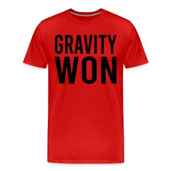 Schwerkraft Gewonnen Arm Beinknochen Genesung Genesung - Männer Premium Bio T-Shirt - Rot - Vorne - Damien (186cm)