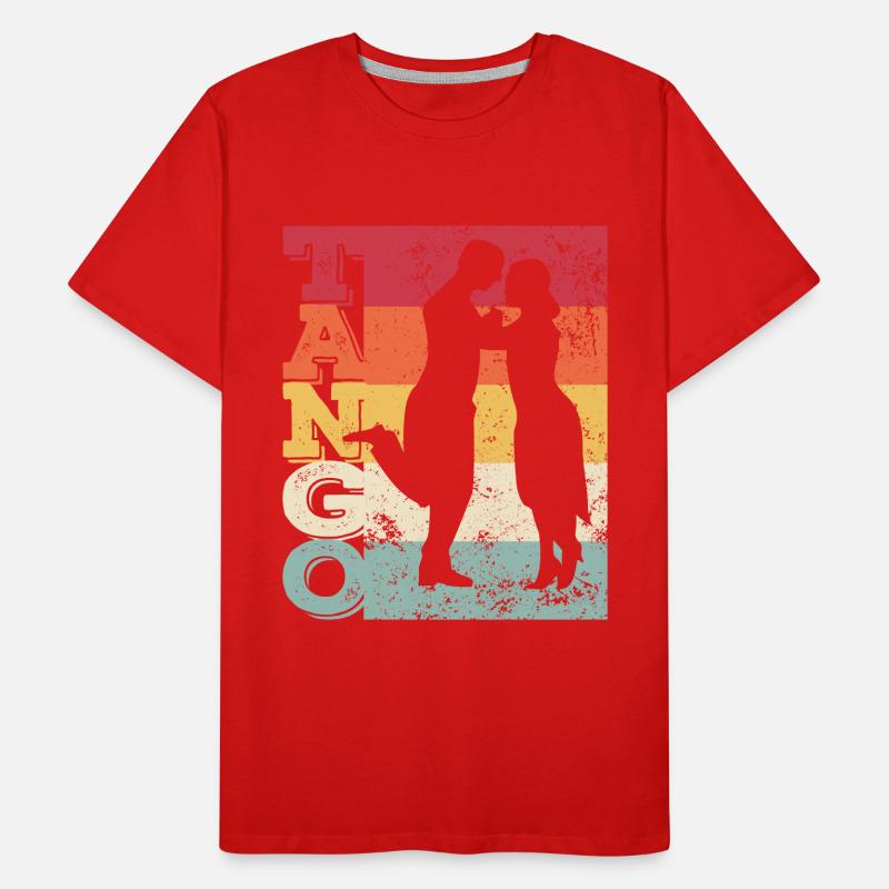 Tango argentin Danse Milonga Vals T-shirt bio Premium Homme