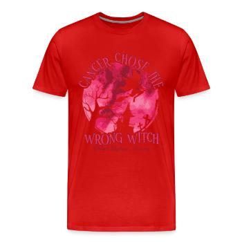 Sorcière Bourgogne Cancer du myélome multiple - T-shirt bio Premium Homme - rouge - Devant - Damien (186cm)