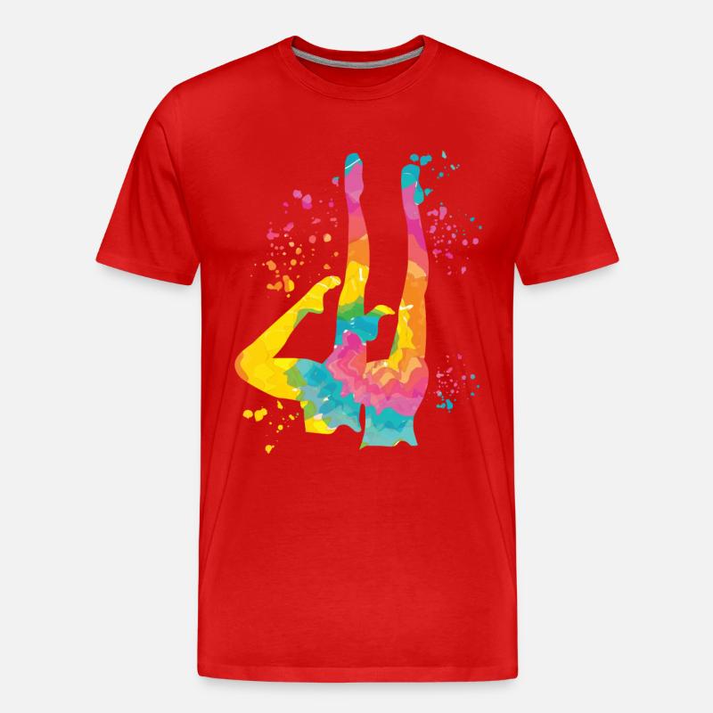 Artistic Swim Team Synchronschwimmen - Männer Premium Bio T-Shirt - Rot