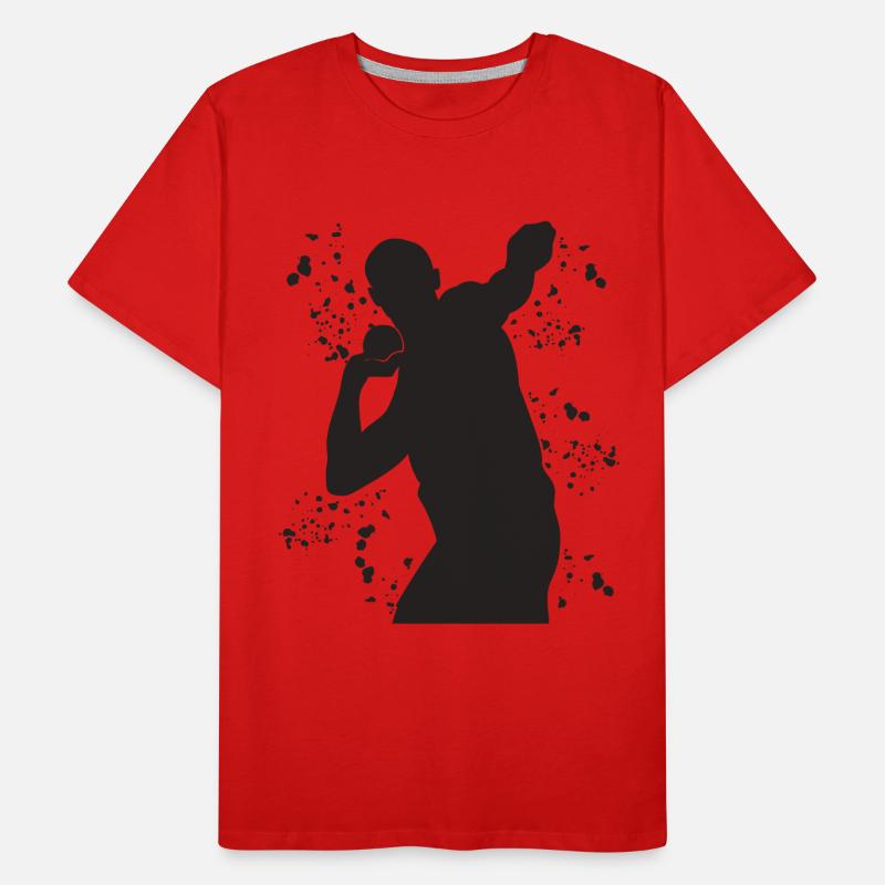 Lanceur de poids Colorsplash Lancer de poids T-shirt bio Premium Homme