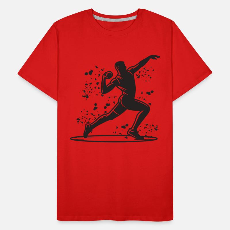 Lanceur de poids Colorsplash Lancer de poids T-shirt bio Premium Homme