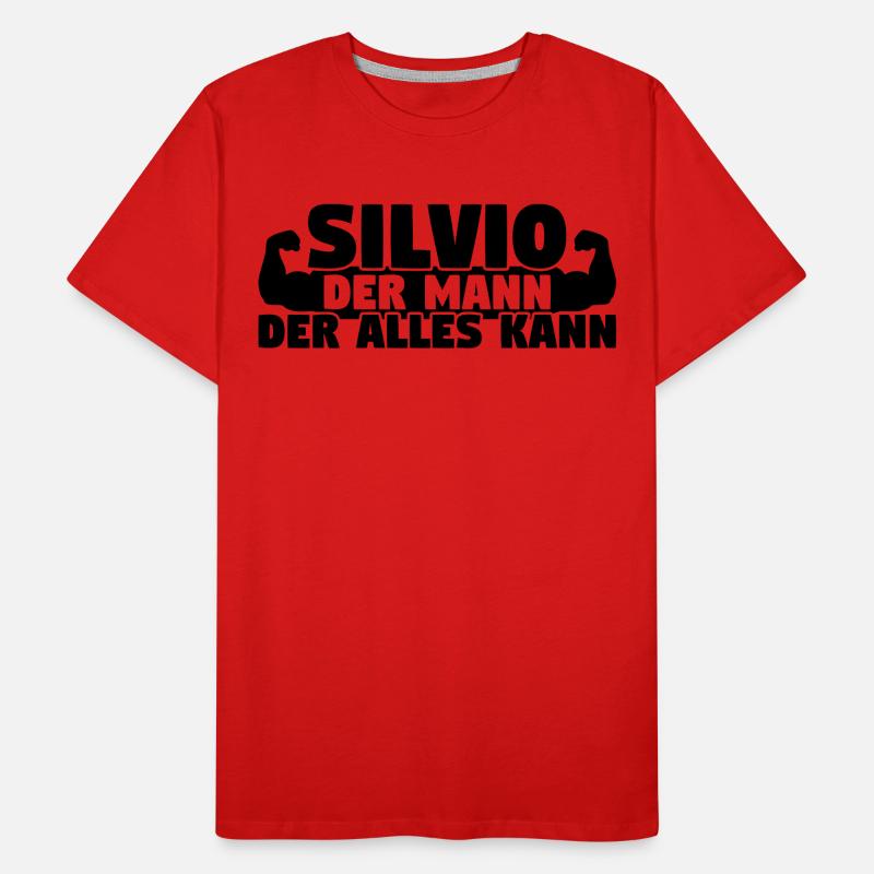 Der Mann Der Alles kann Silvio Männer Premium Bio T-Shirt