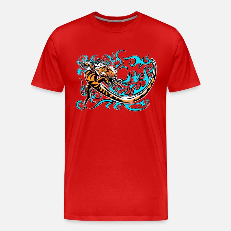 Kleiner Blaumolch - Männer Premium Bio T-Shirt - Rot