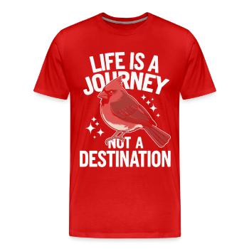 Kardinal Rotkardinal Vogel Roter Kardinal - Männer Premium Bio T-Shirt - Rot - Vorne - Damien (186cm)