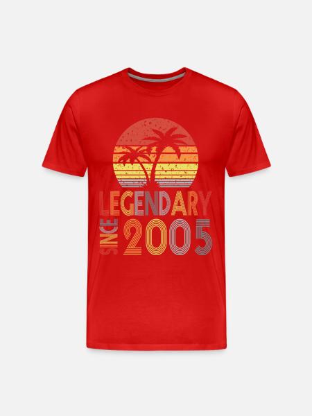 Legendary since 2005 - Men's Premium Organic T-Shirt - red