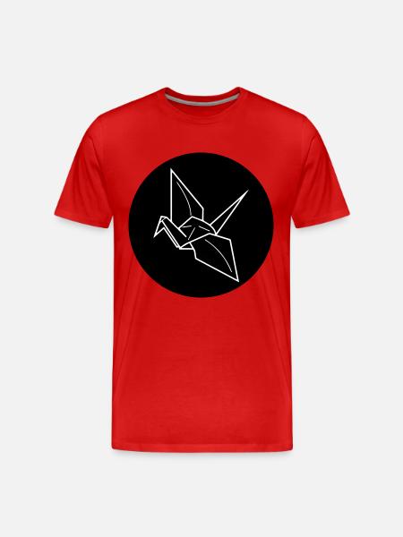 Origami - Men's Premium Organic T-Shirt - red