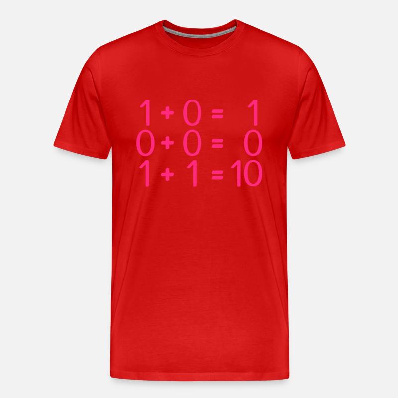 Computer science rules programmers - Men's Premium Organic T-Shirt - red