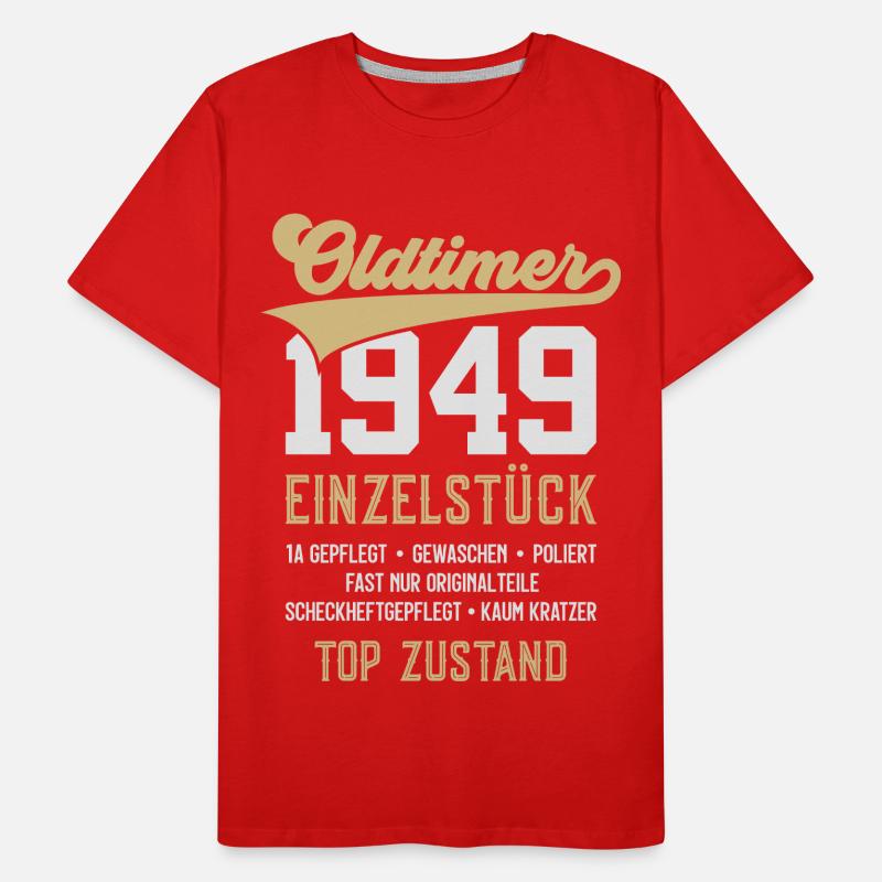 77. GEBURTSTAG OLDTIMER 1949 Männer Premium Bio T-Shirt