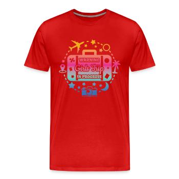 Girl Weekend Girls Trip In Progress - T-shirt bio Premium Homme - rouge - Devant - Damien (186cm)
