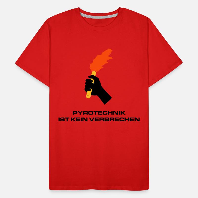 Pyrotechnik Männer Premium Bio T-Shirt