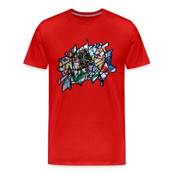 Mind Games - Men's Premium Organic T-Shirt - red - Front - Damien (186cm)