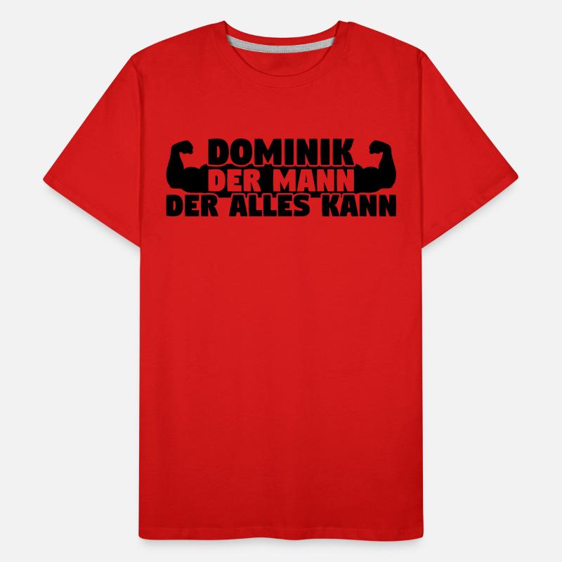 Der Mann Der Alles kann Dominik Männer Premium Bio T-Shirt
