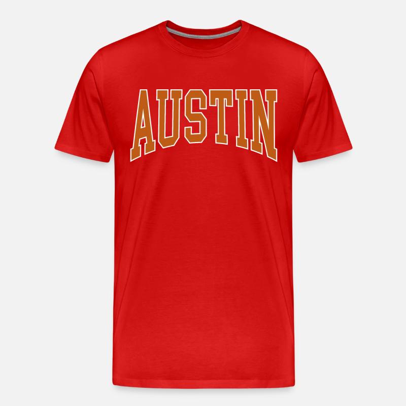 Austin - Männer Premium Bio T-Shirt - Rot