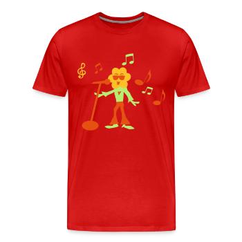 sonnenblume - Männer Premium Bio T-Shirt - Rot - Vorne - Damien (186cm)