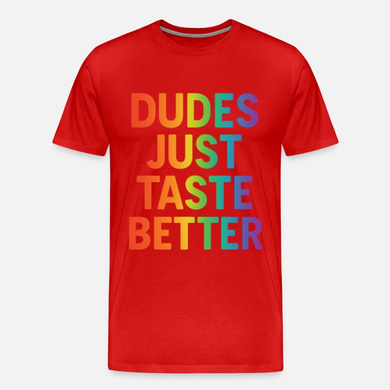 Les mecs ont tout simplement meilleur goût - T-shirt bio Premium Homme - rouge