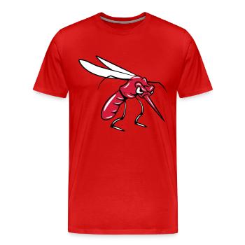 Mosquito moustiques agro - T-shirt bio Premium Homme - rouge - Devant - Damien (186cm)