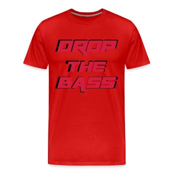 Bass - T-shirt bio Premium Homme - rouge - Devant - Damien (186cm)