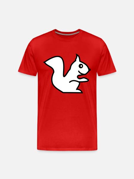 squirrel - T-shirt bio Premium Homme - rouge