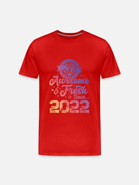 2022 awesome fresh - Men's Premium Organic T-Shirt - red