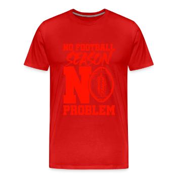saison de football - T-shirt bio Premium Homme - rouge - Devant - Damien (186cm)