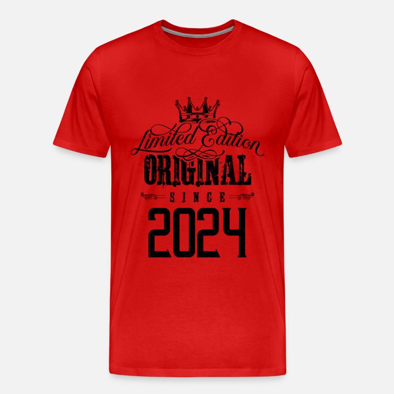 2024 limited edition - Männer Premium Bio T-Shirt - Rot