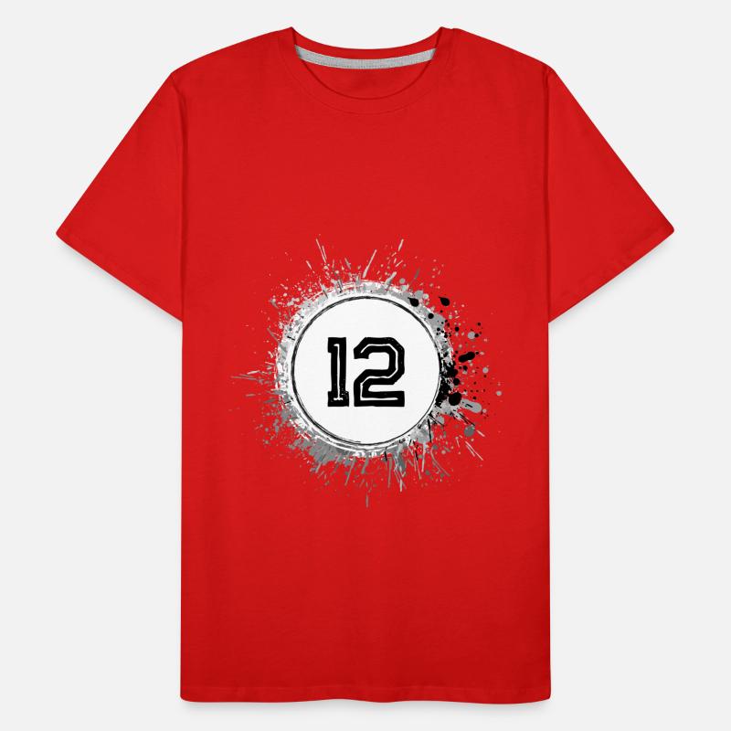 12 Nombre d’objets blob T-shirt bio Premium Homme