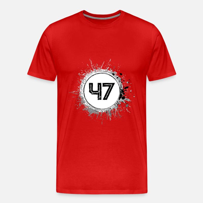 47 Nombre d’objets blob - T-shirt bio Premium Homme - rouge