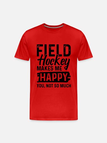 feldhockey sport - Männer Premium Bio T-Shirt - Rot