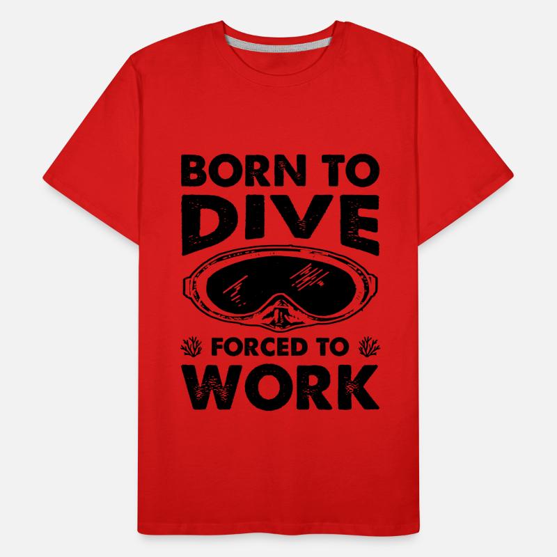 Born to dive Men's Premium Organic T-Shirt