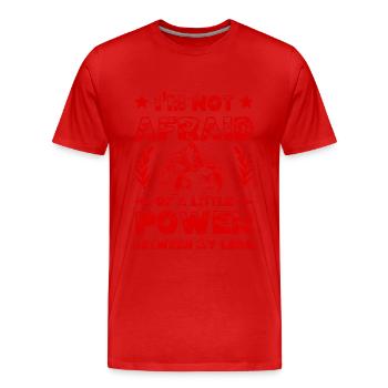 Puissance de la moto - T-shirt bio Premium Homme - rouge - Devant - Damien (186cm)