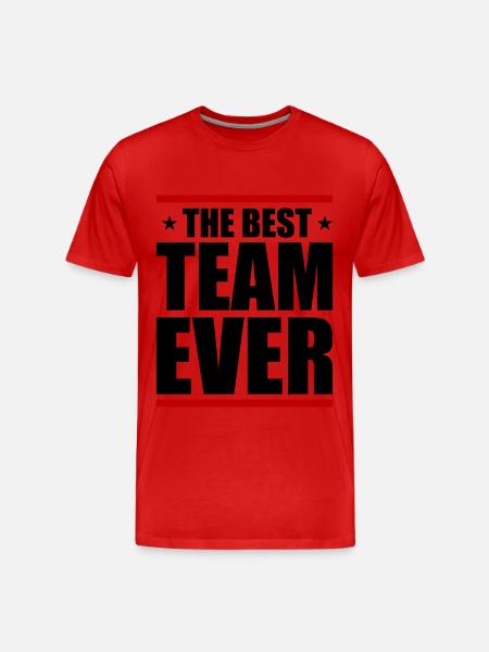 Beste Team Ever - Männer Premium Bio T-Shirt - Rot