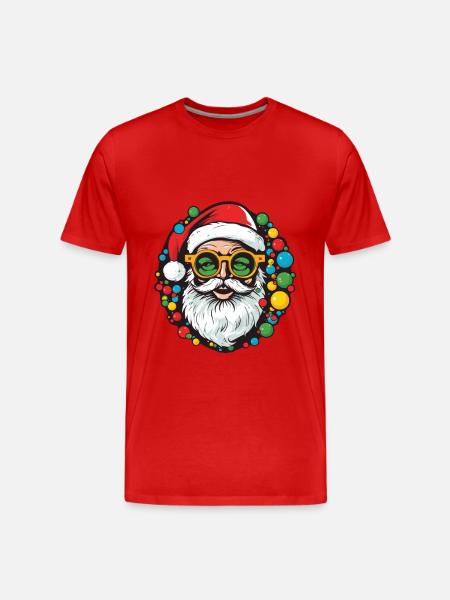 Weihnachtsmann Christmas Santa - Männer Premium Bio T-Shirt - Rot