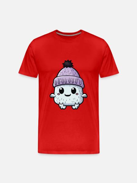 Eskimo Cold Winter Creature - Men's Premium Organic T-Shirt - red