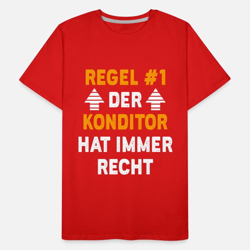 Konditor Geschenk Geburtstag Spruch Männer Premium Bio T-Shirt