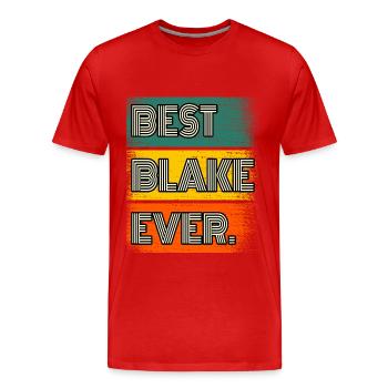 Blake Name Geschenk Spruch Lustig - Männer Premium Bio T-Shirt - Rot - Vorne - Damien (186cm)
