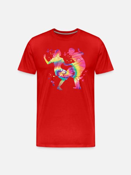 Dancing Swing 60s Boogie Woogie - Men's Premium Organic T-Shirt - red