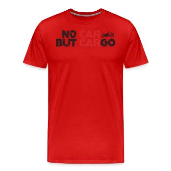 Pas une voiture, mais un vélo cargo Cargobike - T-shirt bio Premium Homme - rouge - Devant - Damien (186cm)