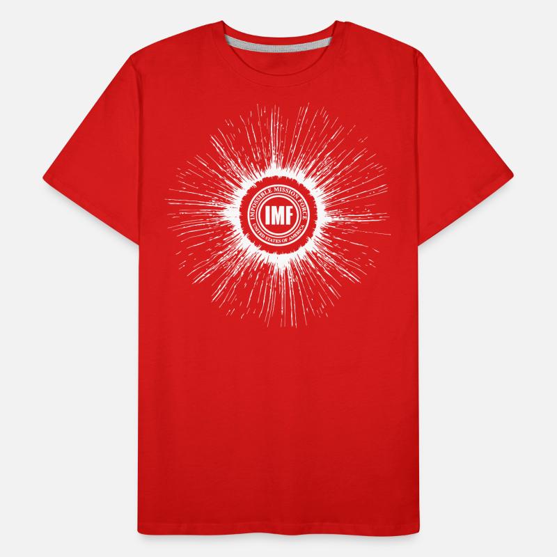 Mission Impossible Dead Reckoning Logo Blanc IMF T-shirt bio Premium Homme