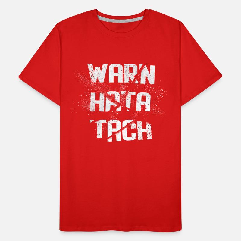 Warn hata tach Männer Premium Bio T-Shirt