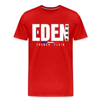 tee shirt eden park - T-shirt bio Premium Homme - rouge - Devant - Damien (186cm)