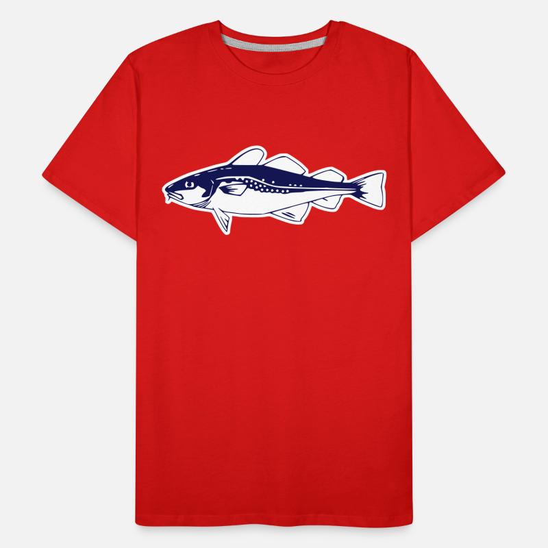 Dorsch, Kabeljau, Cod Männer Premium Bio T-Shirt